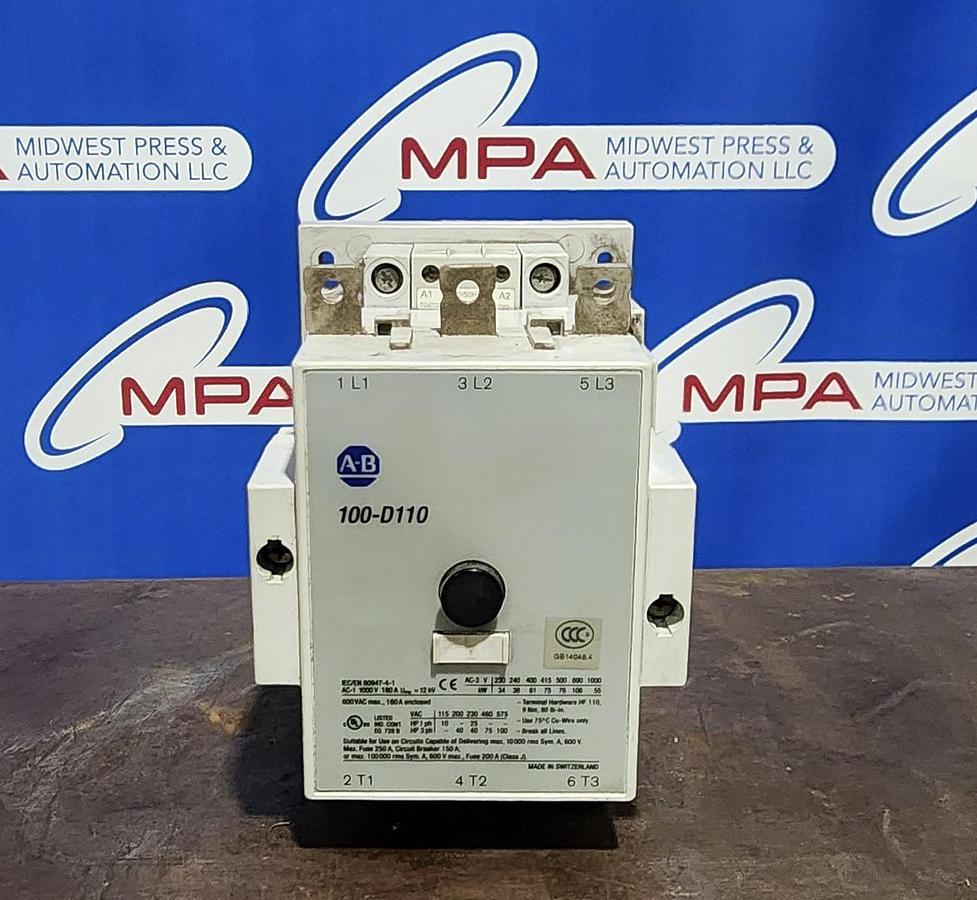 Used Allen-Bradley 100-D110 Contactor