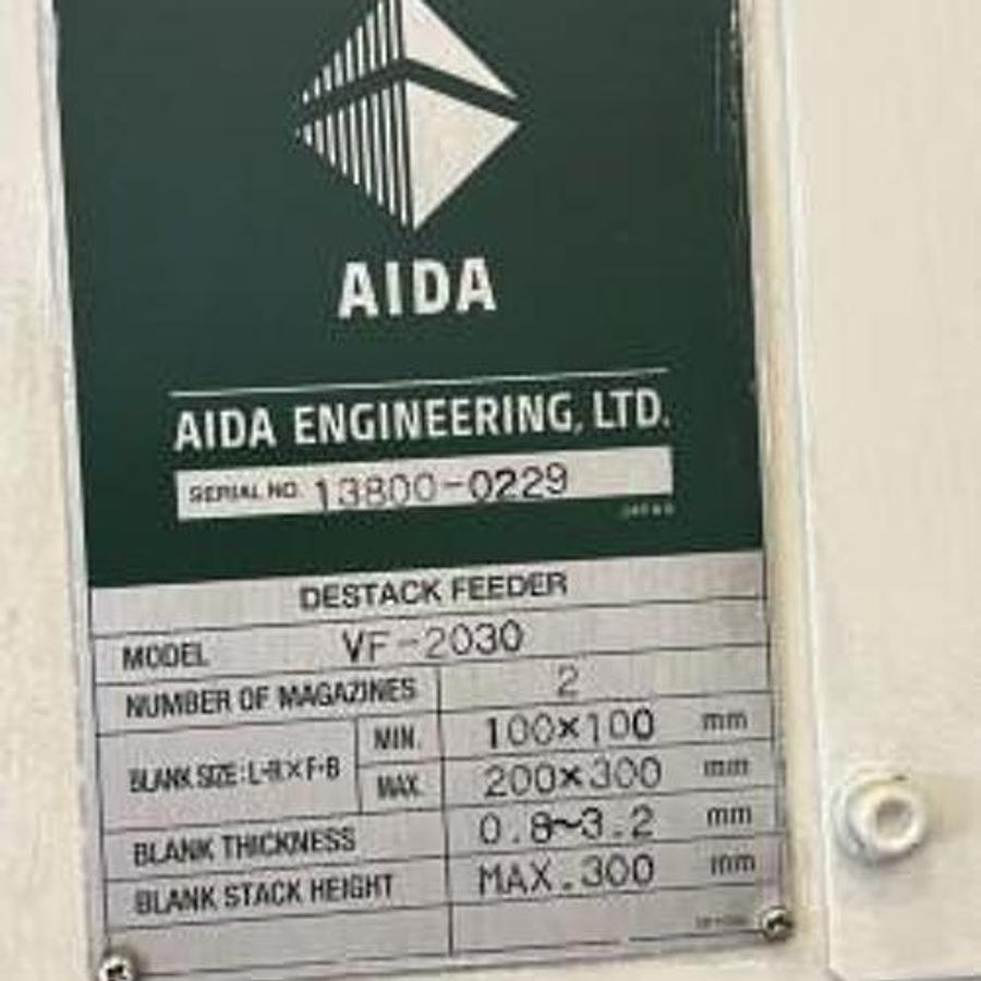 Used AIDA MODEL VF-2030 DESTACK FEEDER