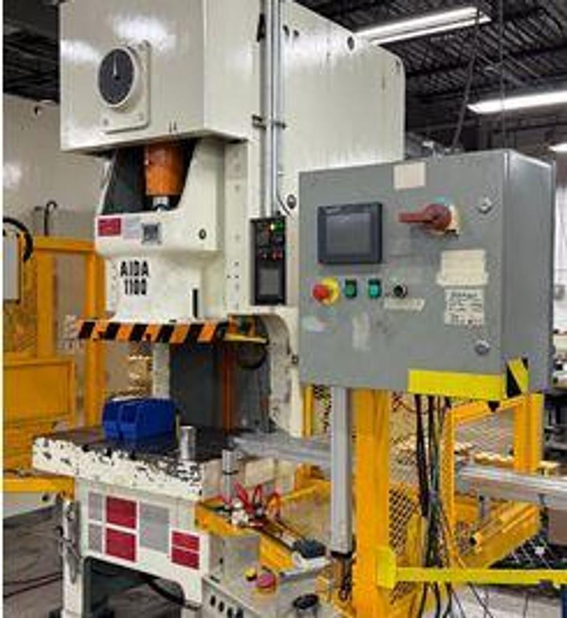 Used 121 TON AIDA MODEL NC1-1100(2) GAP FRAME PRESS