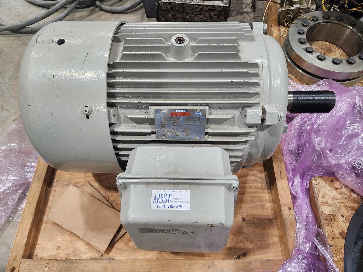 Used Leeson WattSaver Model: N364T17FB6B Frame: 364T 208-230/460 V 60 HP Motor
