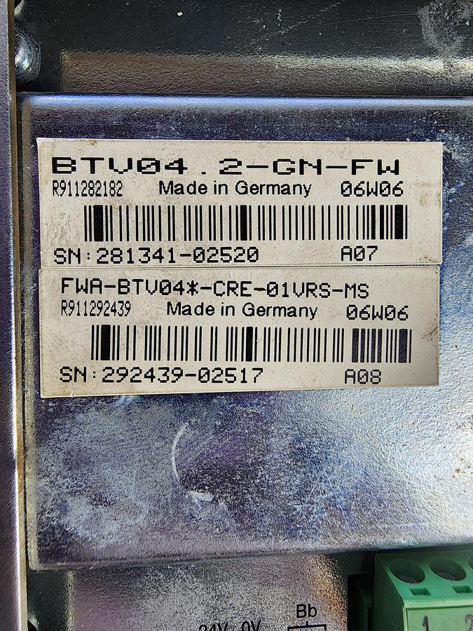 Used Indramat BTV04.2-GN-FW / FWA-BTV048-CRE-01VRS-MS System 200 BTV04