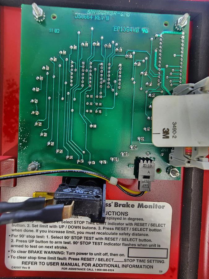 Used Wintriss 9612501 D43179 Brake Monitor *TESTED*