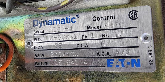 Used Dynamatic 15-541-4 Model: 4050 Controller