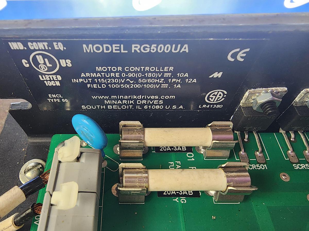 Used Minarik Drives Model: RG500UA Drive Board