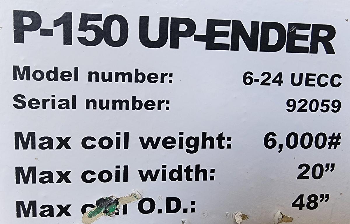 Used 20" x 6,000 LB PERFECTO FEED LINE