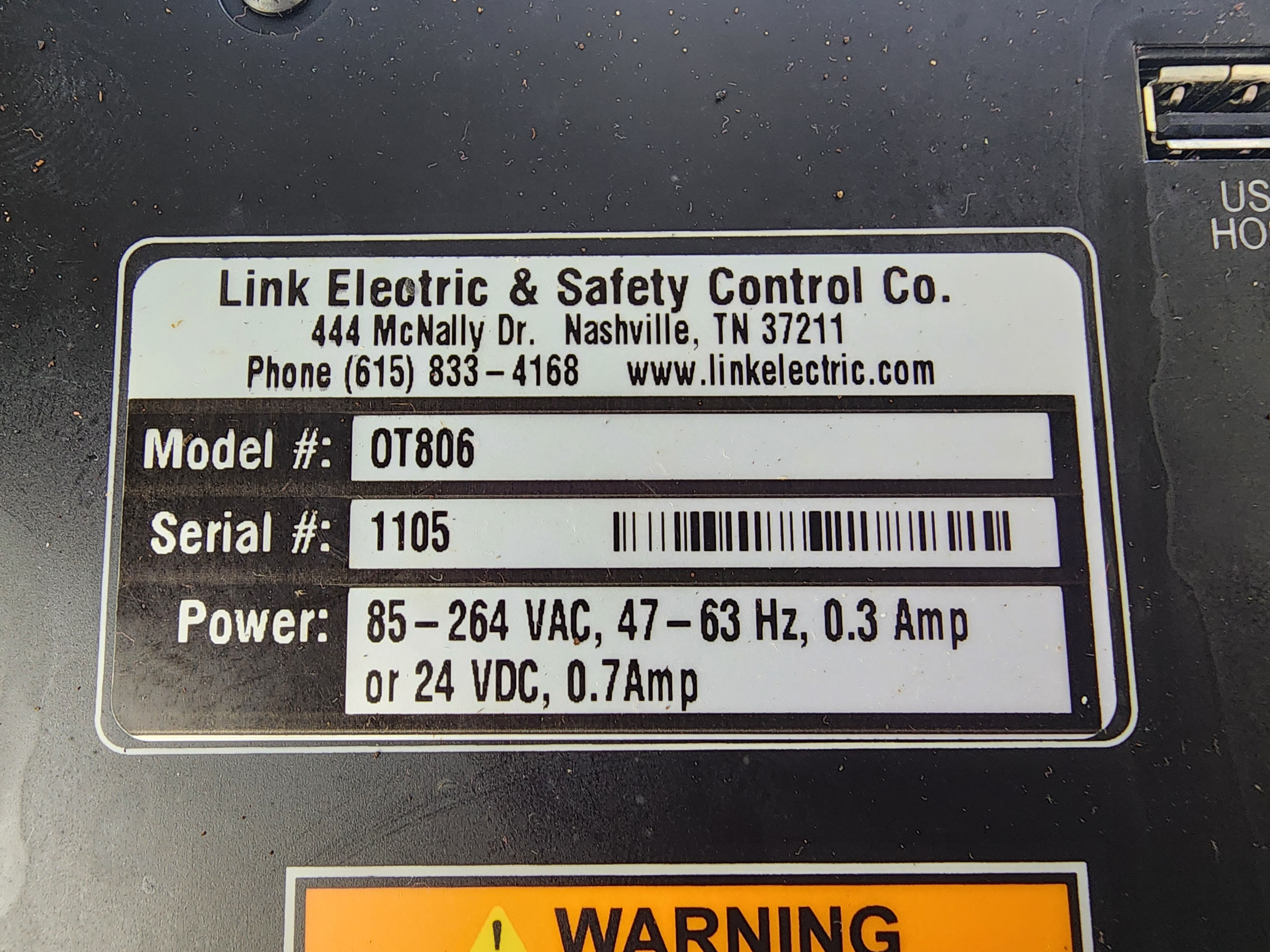 Used Link Electric OT-806 Omnilinnk 806 Operator Terminal