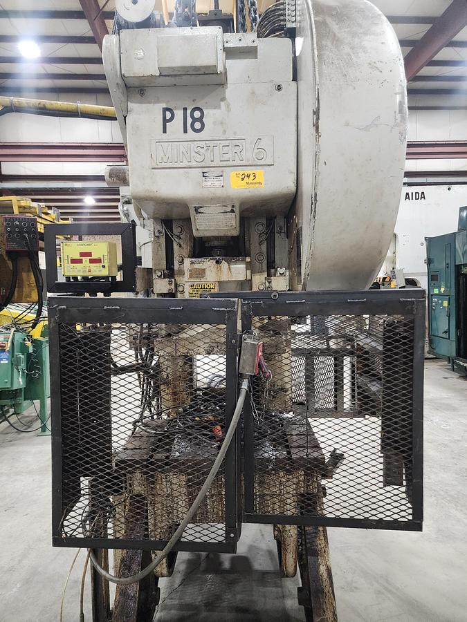 Used MINSTER MODEL #6 O.B.I. FLYWHEEL GAP FRAME PRESS