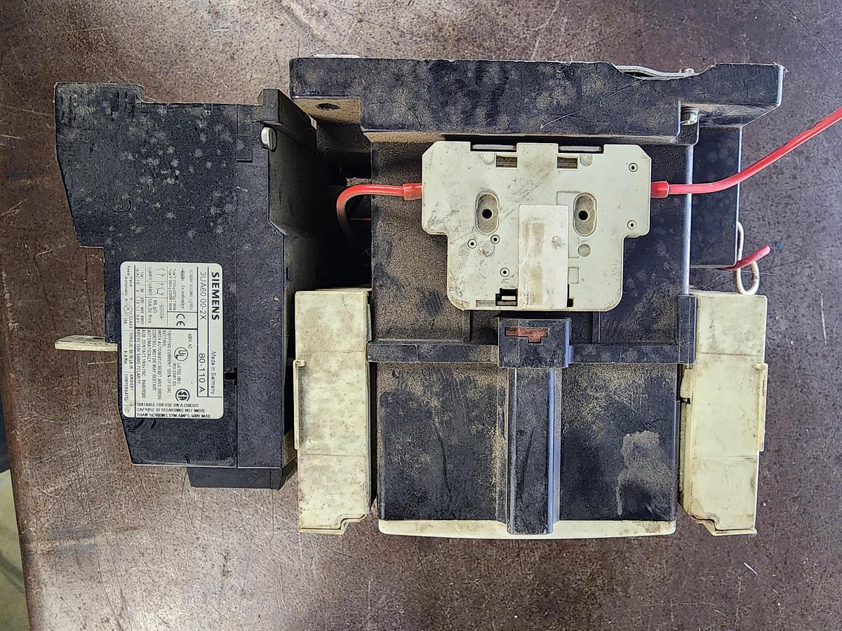 Used Siemens 3TF50 /  3UA60 00-2X 3-Pole Contactor