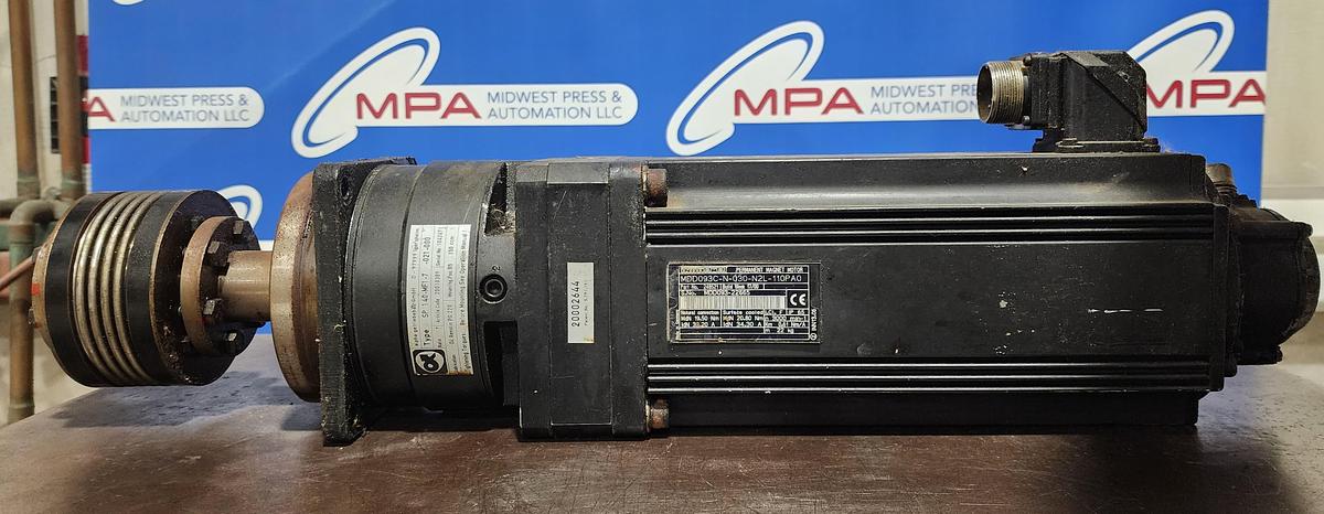 Used Indramat MDD093C-N-030-N2L-110PA0 Servo Motor w Alpha SP140-MF1-7-021-000