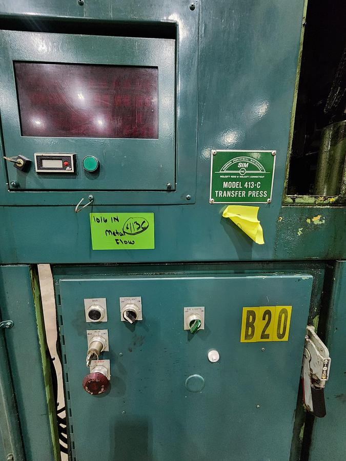 Used WATERBURY FARREL MODEL 413 C EYELET & TRANSFER PRESS