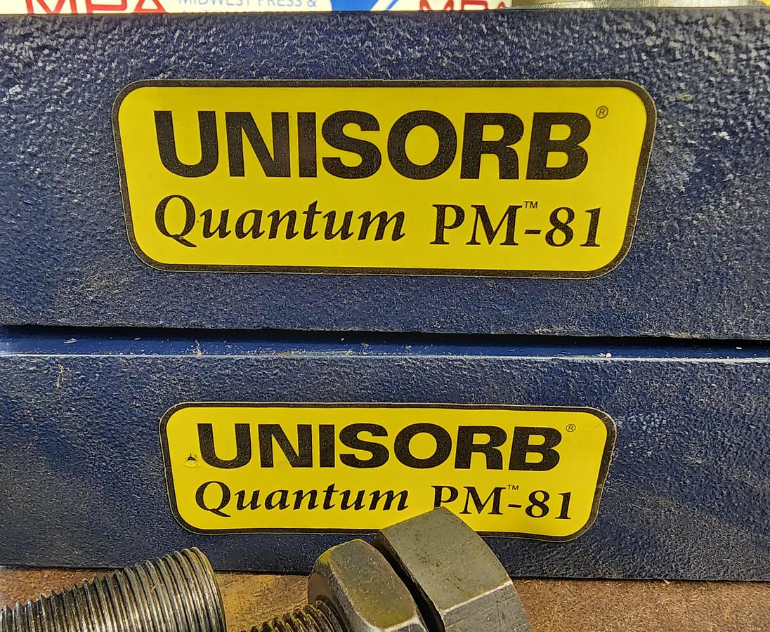 Used Unisorb Quantum PM-81 / PM-81-M24-N75 Vibro Pads / Isolation Mounts
