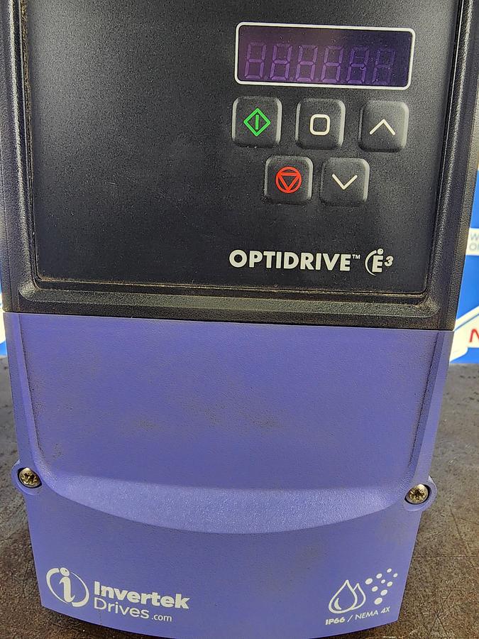 Used Invertek Drives ODE-3-140022-3F1A Optidrive E3 VFD