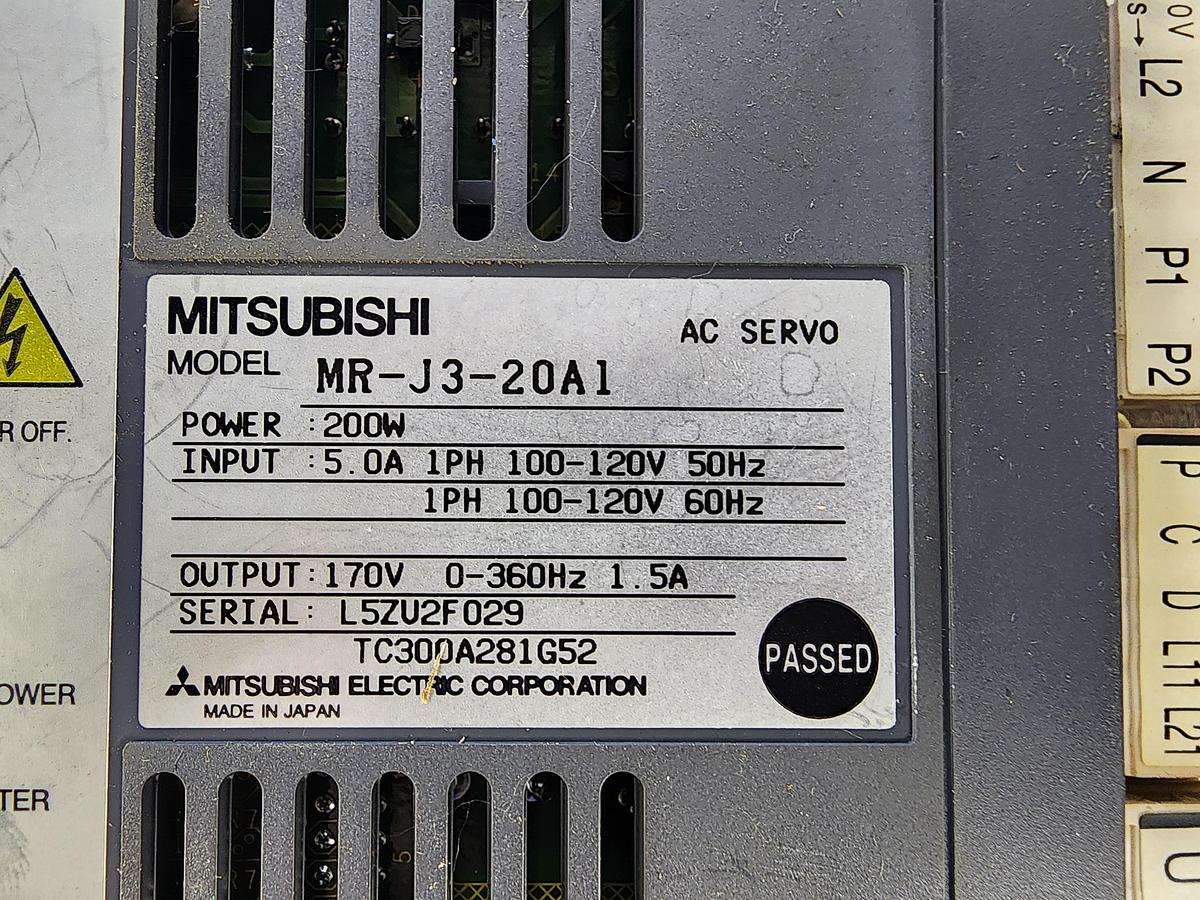 Used Mitsubishi MR-J3-20A1 AC Servo Driver