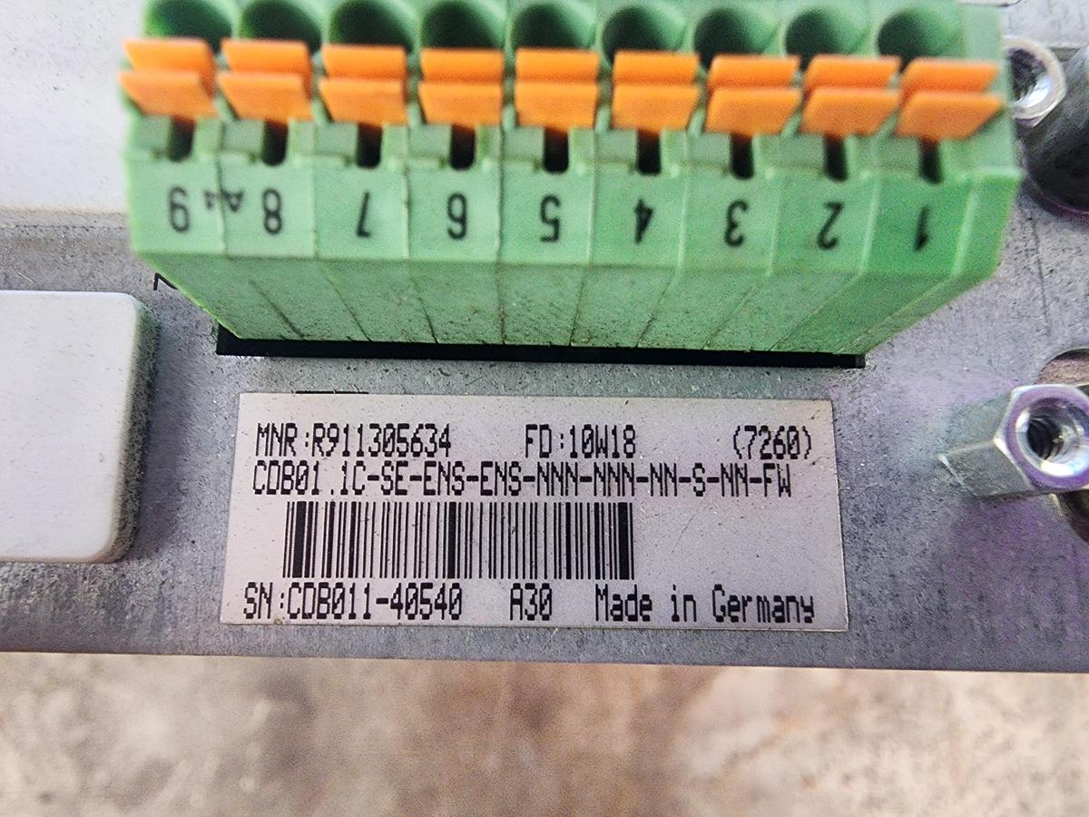 Used Rexroth CDB01.1C-SE-ENS-ENS-NNN-NNN-NN-S-NN-FW / R911305634 / HMD01.1N-W0036 Servo Drive