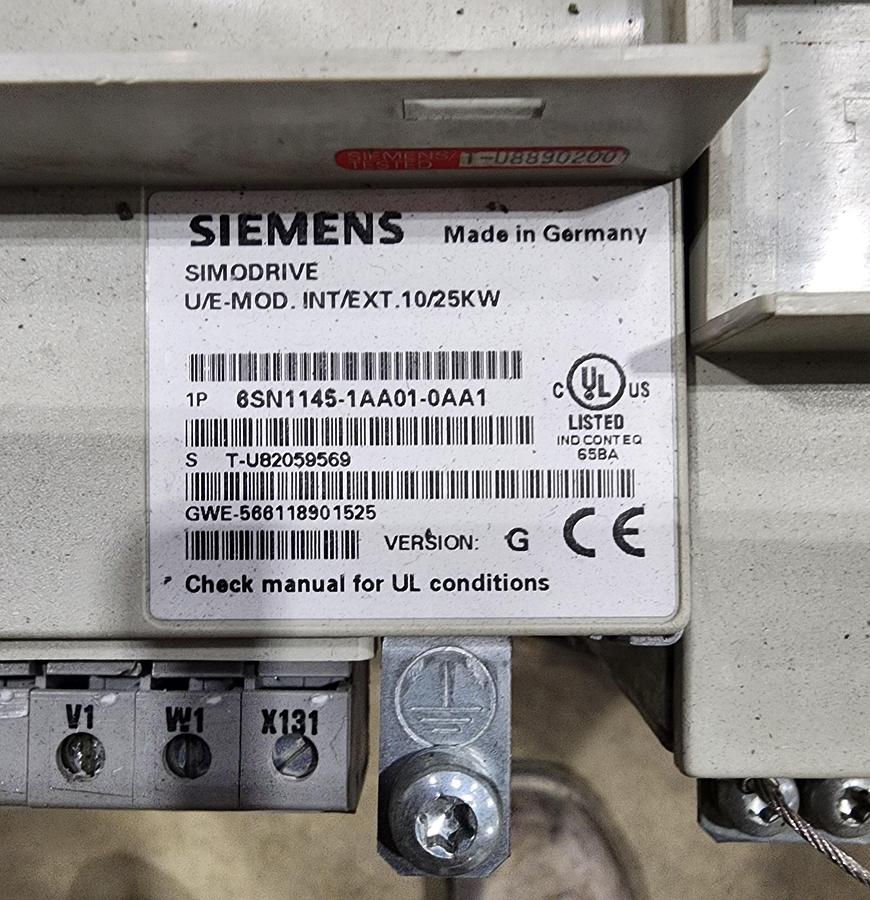 Used Siemens 6SN1145-1AA01-0AA1 Servo Drive