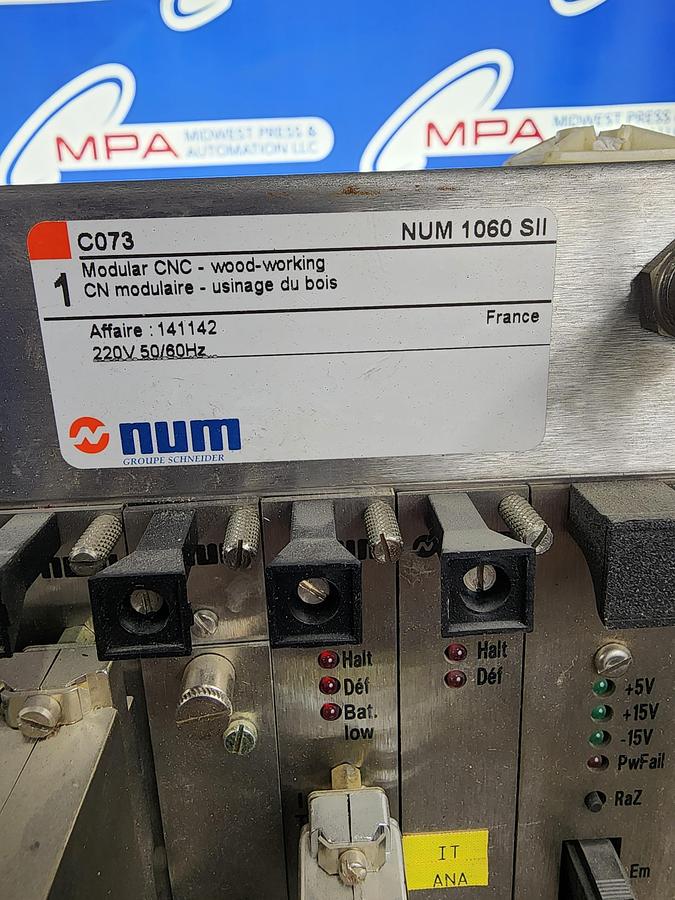 Used NUM 0224203603k C073 NUM 1060 SII Modular CNC - Wood-Working