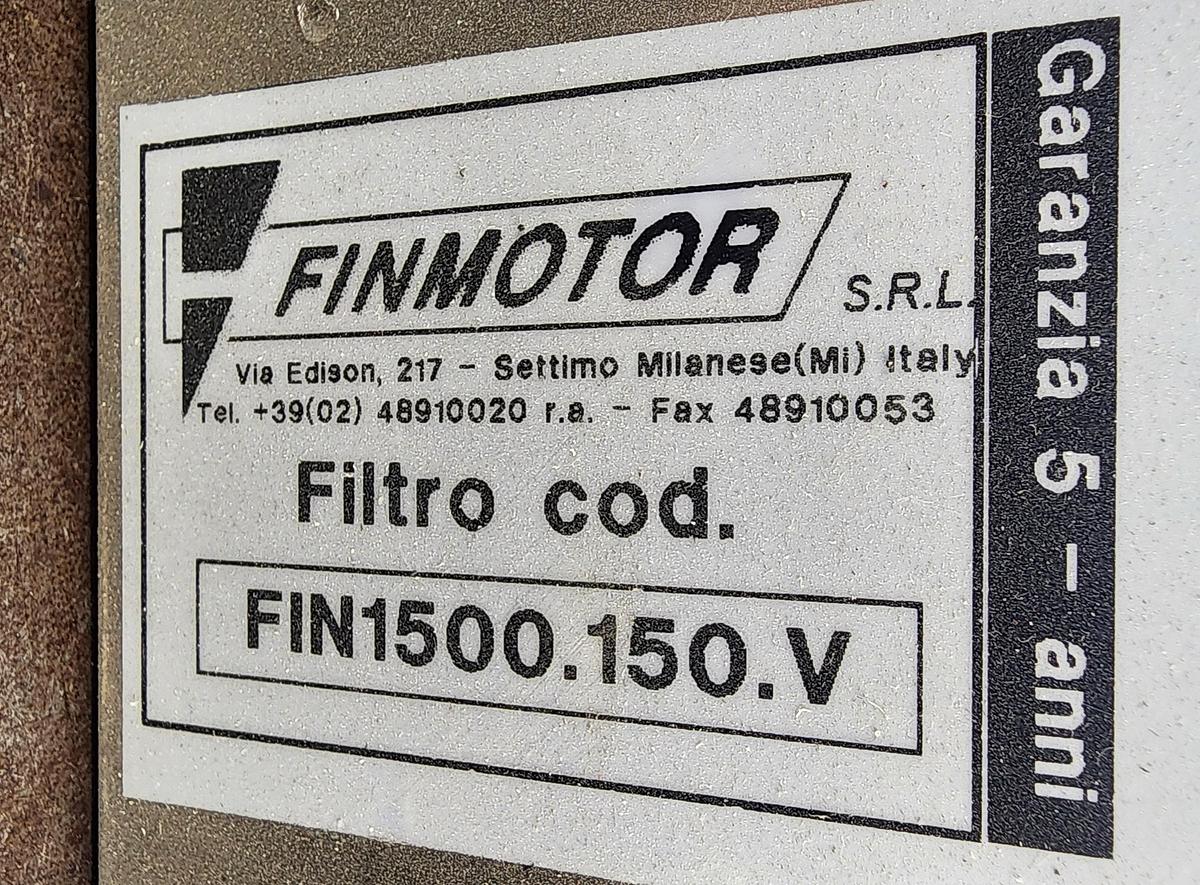 Used Finmotor FIN1500.150.V 0/440VAC 50/60Hz 3x150A 3 Phase Line Filter