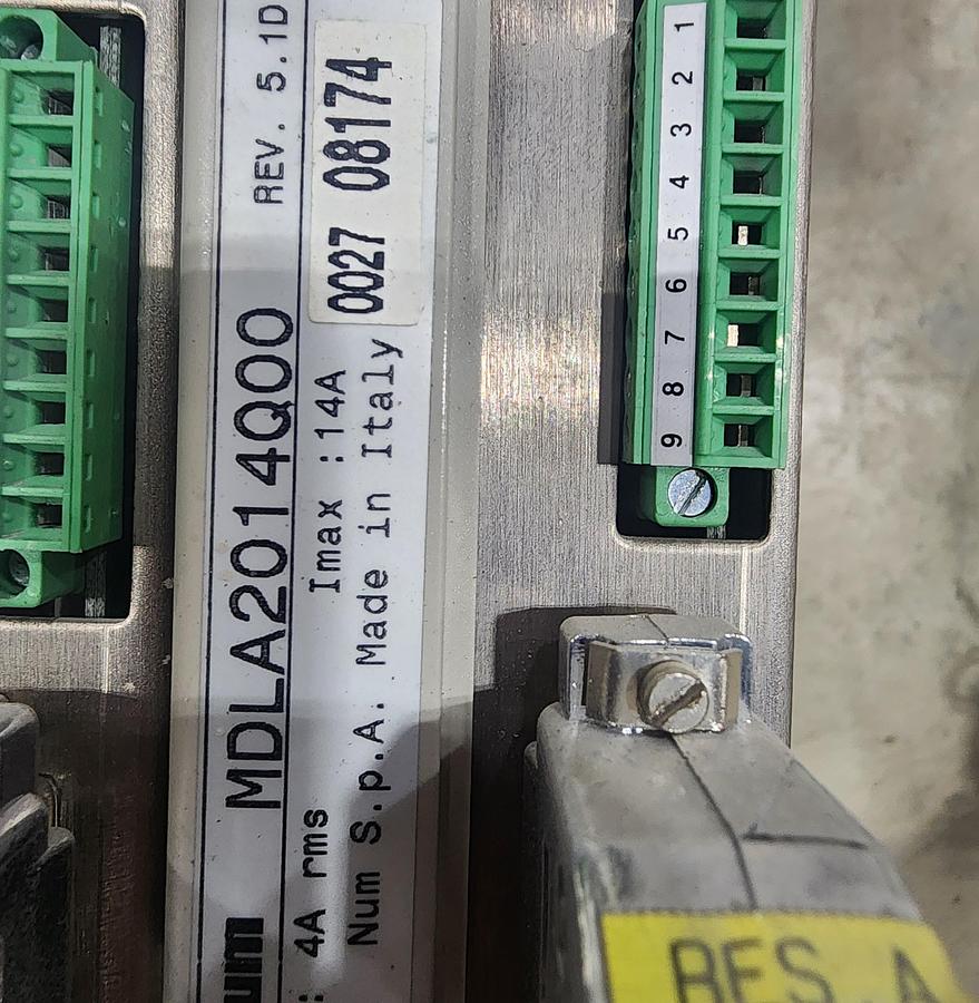 Used NUM MDLA2014Q00 Servo Drive
