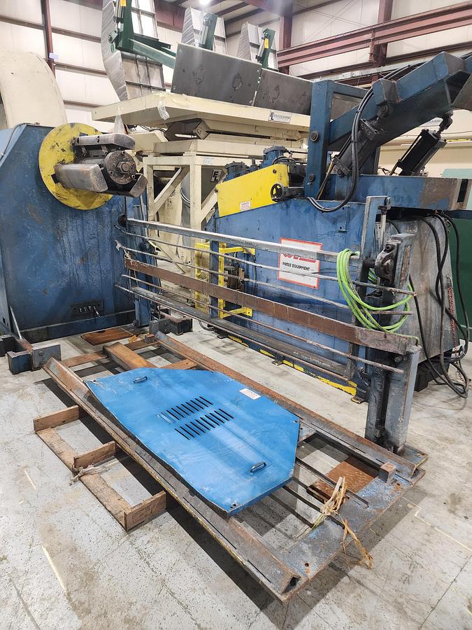 Used 15,000 LB x 24" WIDE COE COMPLETE COIL FEED LINE
