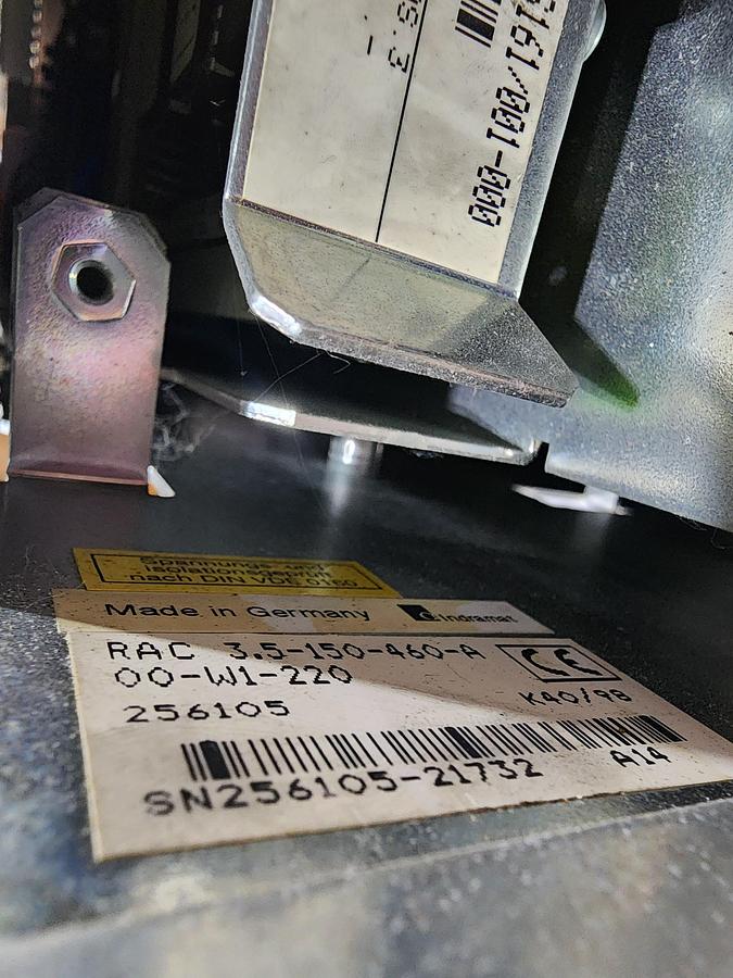 Used Indramat RAC 3.5-150-460-A00-W1-220 RAC 3 AC Main Spindle Drive