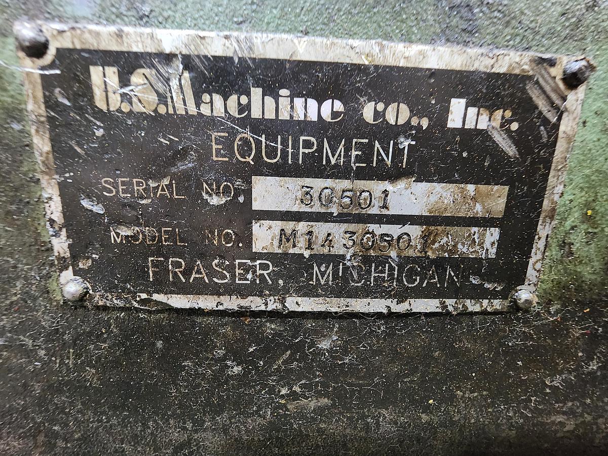 Used 30" x 30,000 LB US MACHINE CRADLE LINE