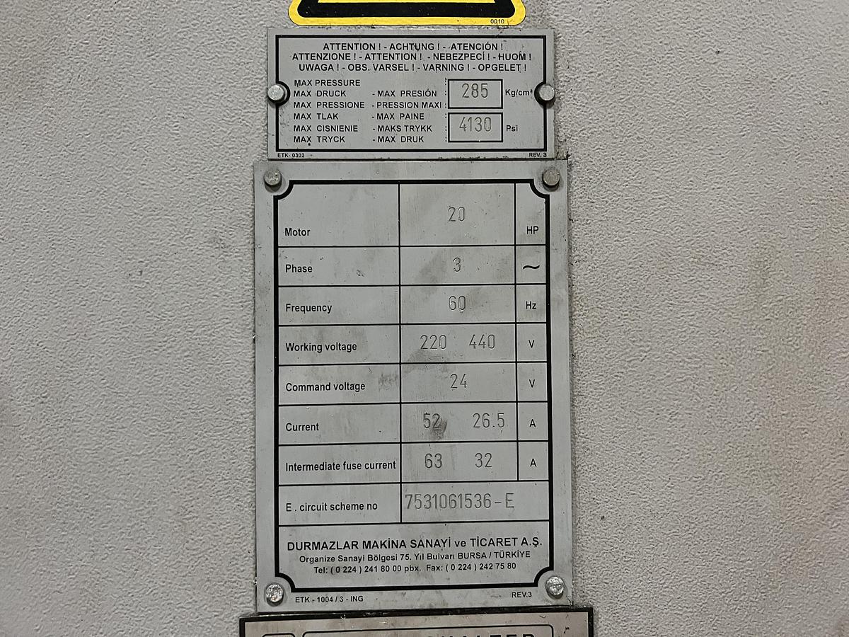 Used 2006 DURMAZLAR E30160