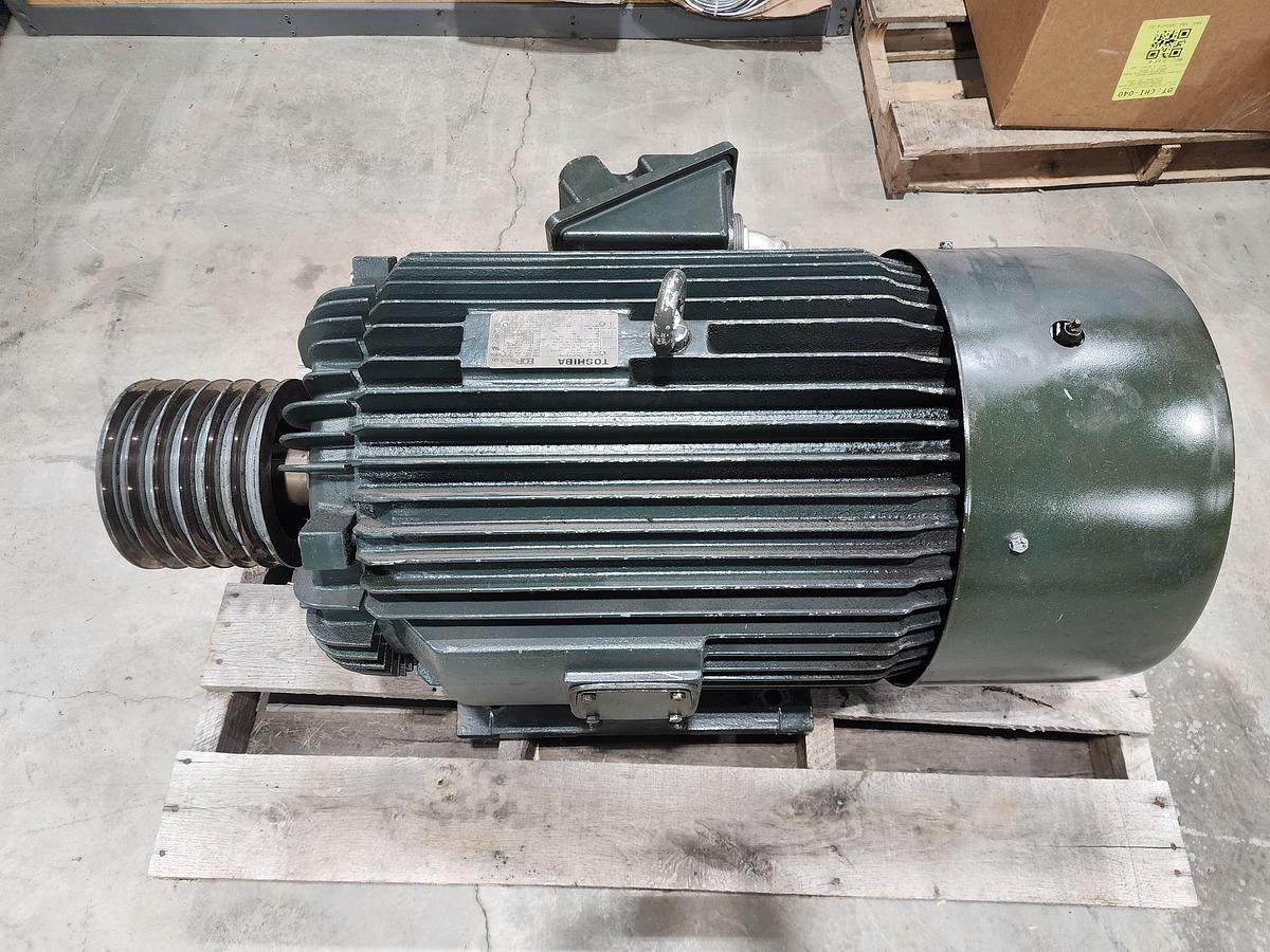 Used Toshiba B1004FLF3USH03 Frame: 405T 75 KW 100 HP Motor -Like New-