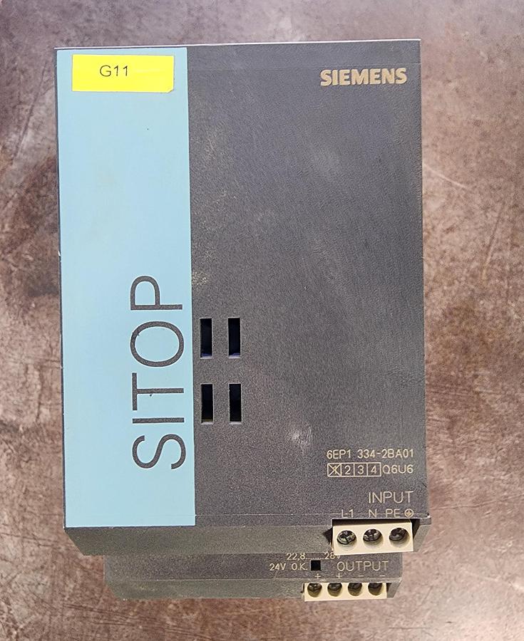 Used Siemens 6EP1 334-2BA01 Sitop Smart 10A Power Supply