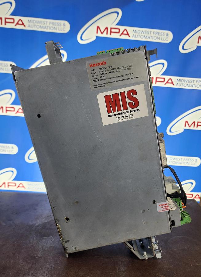 Used Rexroth DKC02.3-100-7-FW Servo Drive