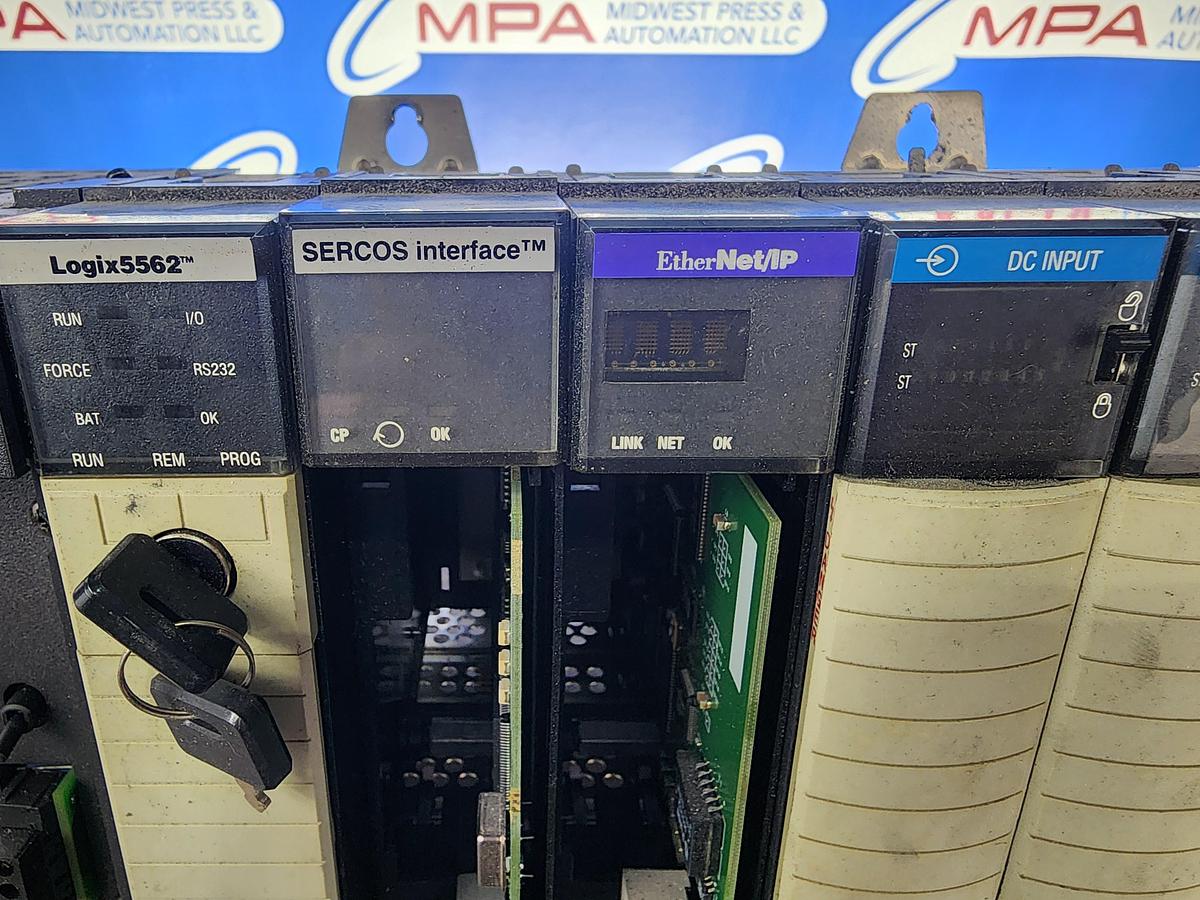 Used Allen-Bradley 1576-A13 Complete 13 slot Chassis  1756-PA75 Power supply Logix5562