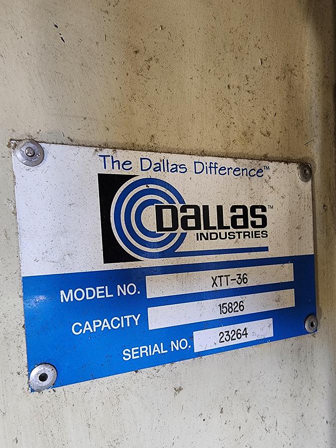 Used 36" x 10,000 LB DALLAS FEED LINE