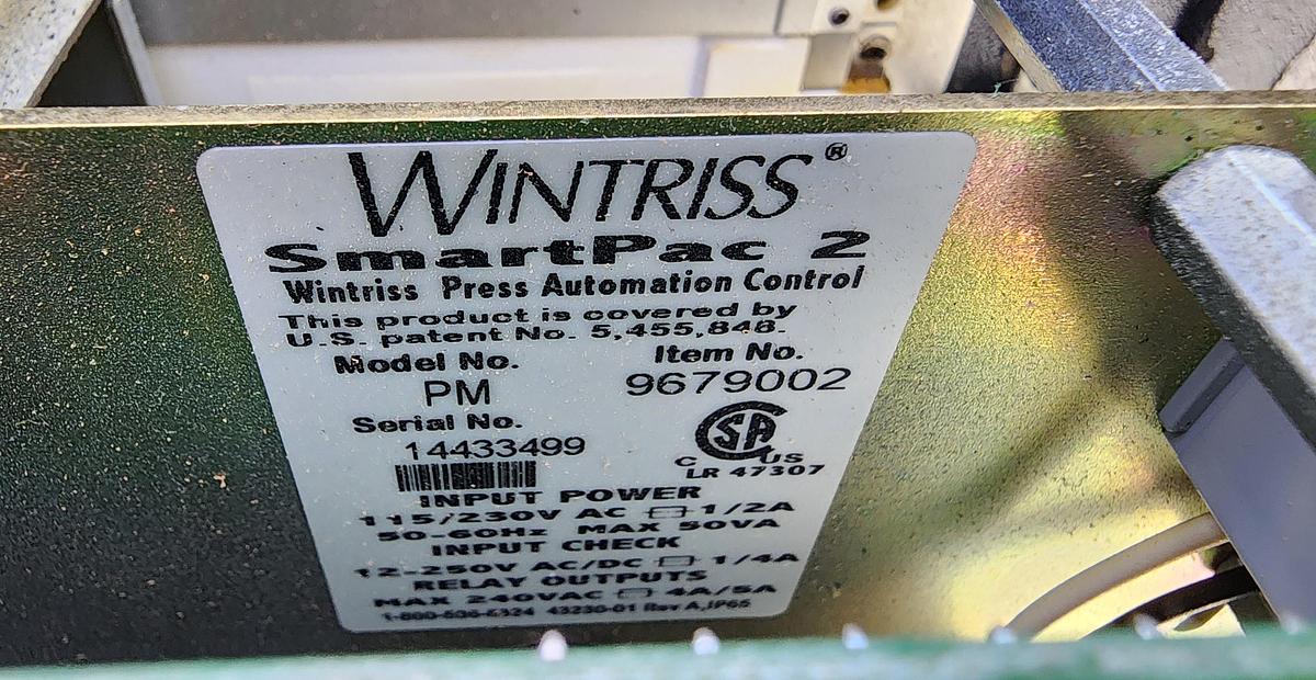 Used Wintriss Model: 9679002 / 43209 Panel Mount SmartPac 2