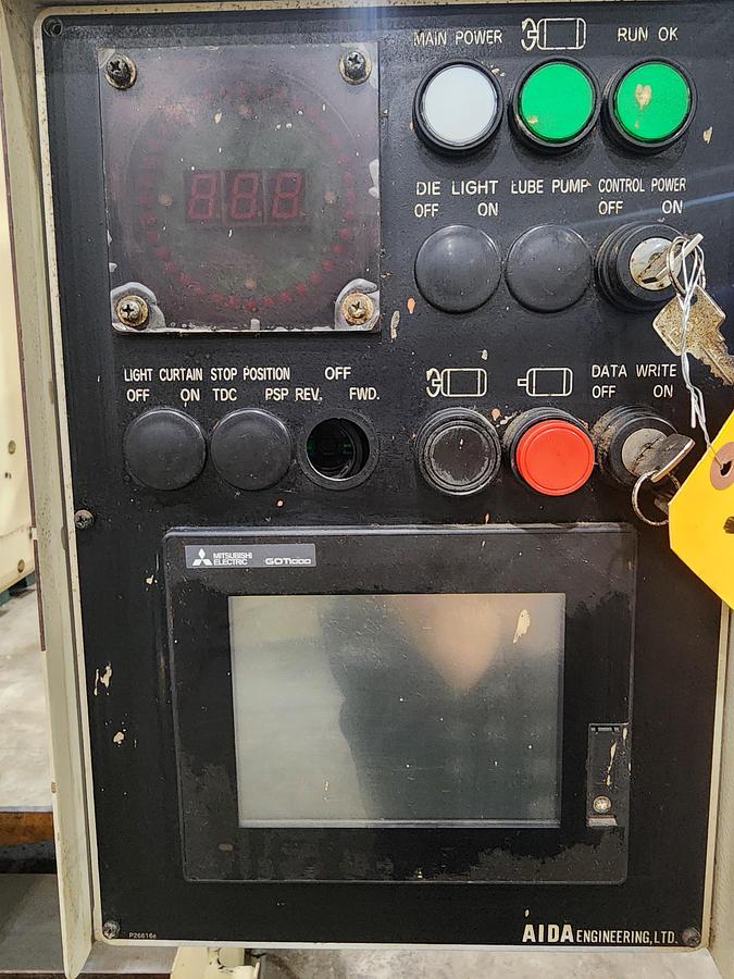 Used 121 TON AIDA MODEL NC2-1100(2)E GAP FRAME PRESS