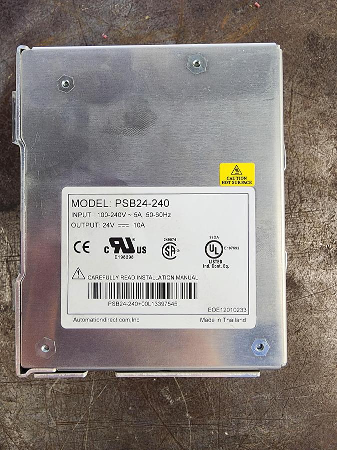 Used Rhino PSB24-240 Power Supply 100-240 V ~5A 50-60 Hz