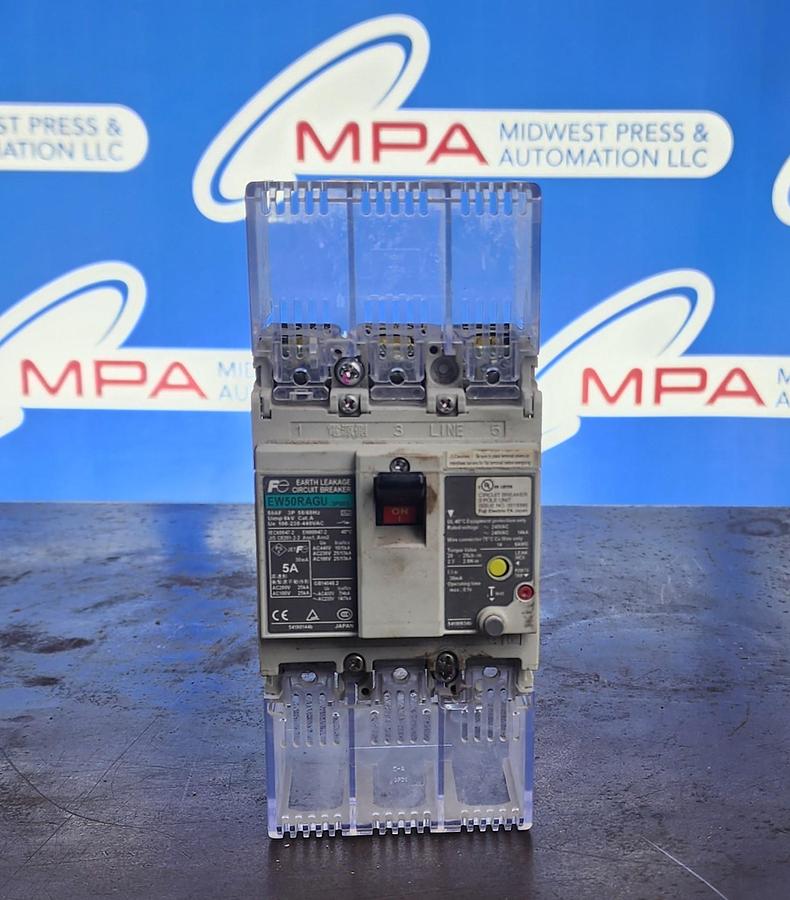 Used Fuji Electric EW50RAGU-3P005 Breaker