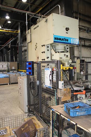Used 1994 121 TON KOMATSU MODEL OBS110-3 GAP FRAME PRESS