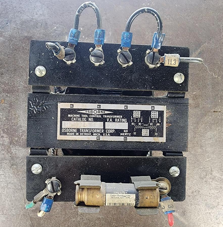 Used Osborne U70327 TF 250 VA 60 Hz Transformer