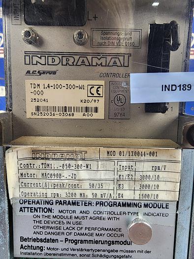Used Indramat TDM 1.4-100-300-W1-000 AC Servo Controller