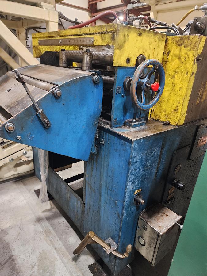 Used 15,000 LB x 24" WIDE COE COMPLETE COIL FEED LINE