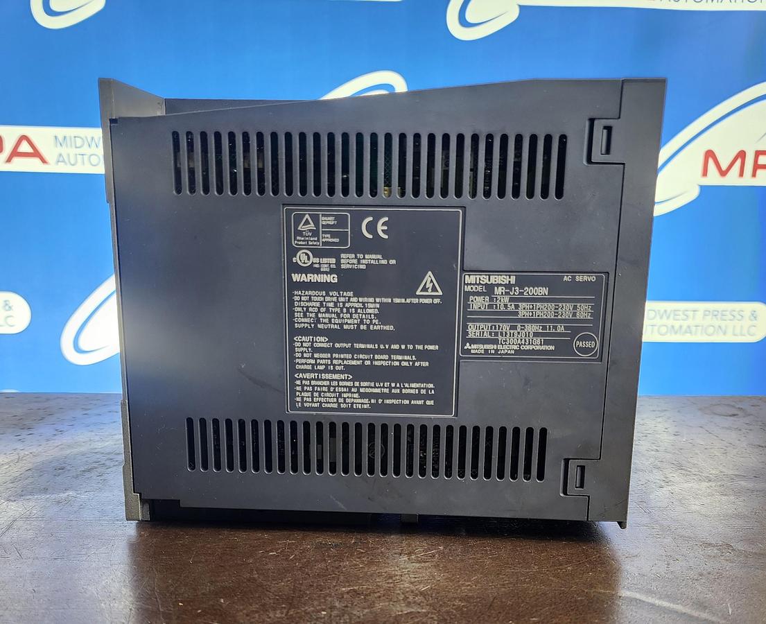 Used Mitsubishi MR-J3-200BN Servo Drive