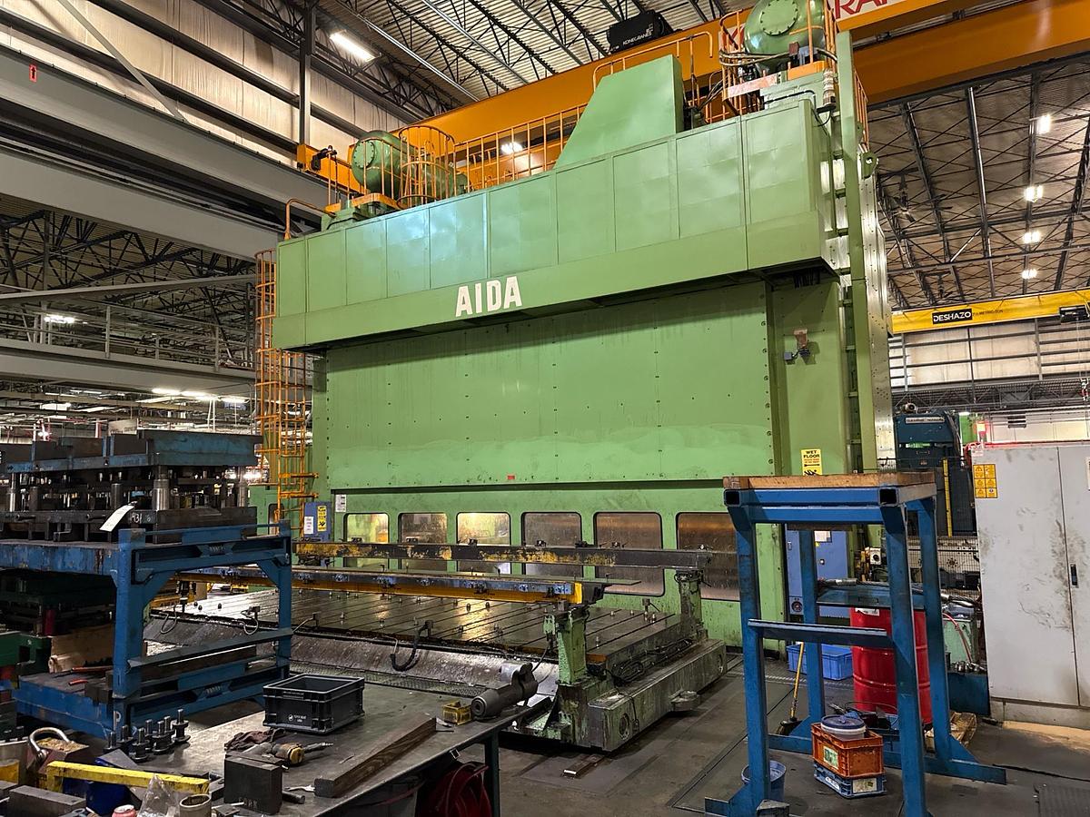 Used 2012 AIDA TMX-S2-1200 STRAIGHT SIDE PRESS w/COILTECH FEED LINE