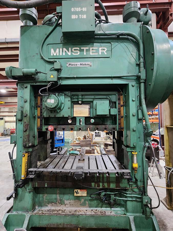 Used 1997 MINSTER MODEL P2-150 STRAIGHT SIDE PRESS