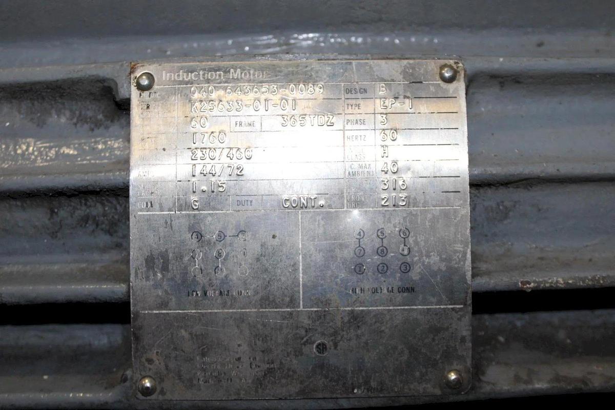 Used 60 HP EATON DYNAMIC VS DRIVE MOTOR