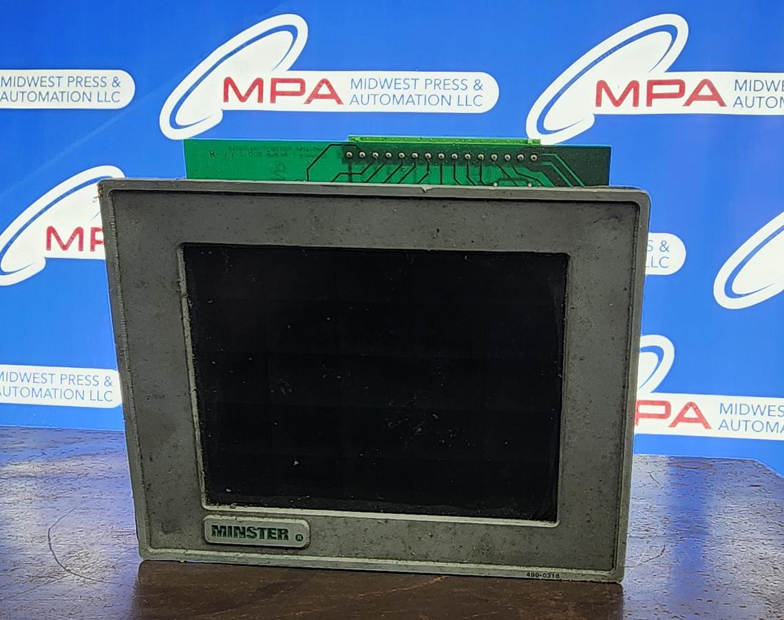 Used MINSTER 491-0415 Monitor Flow Board / 490-0318 Display