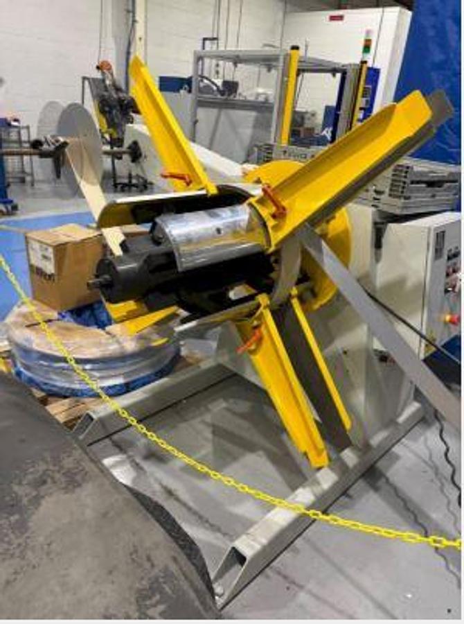 Used 12" x .125" x 4,500 LB P/A INDUSTRIES SERVO COIL FEED LINE