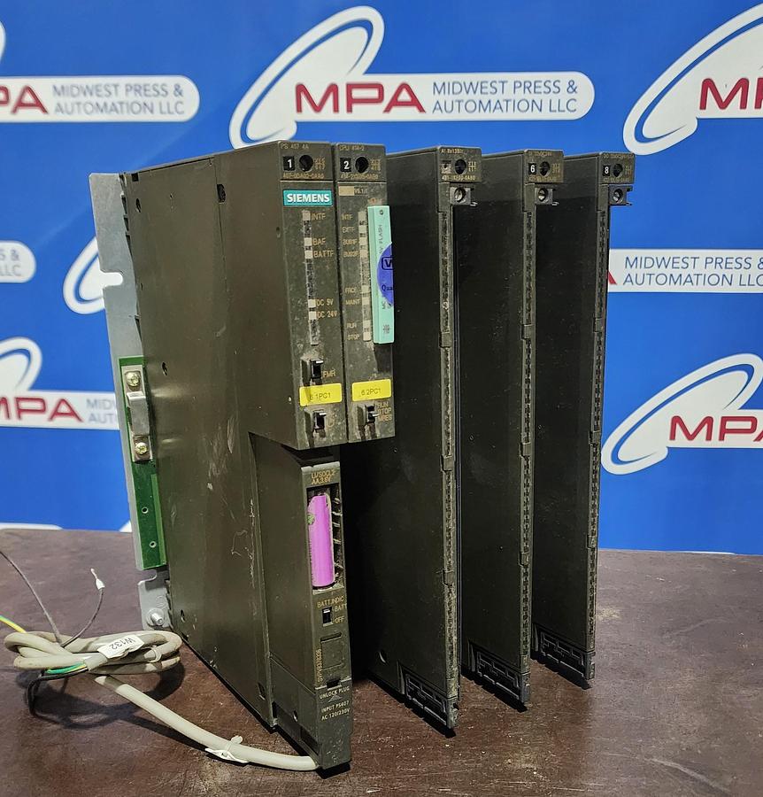 Used Siemens 407-0DA02-0AA0 / 414-2XK05-0AB0 / 431-1KF00-0AB0 / 421-1BL01-0AA0 PLC