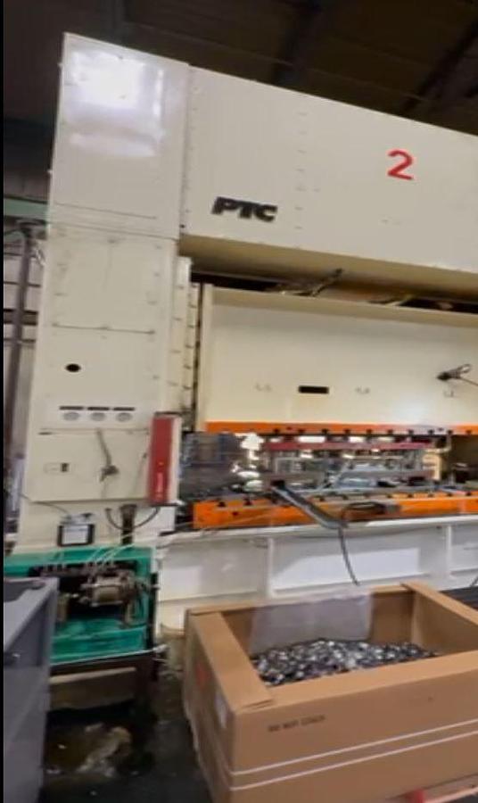 Used 400 TON PTC STRAIGHT SIDE MECHANICAL PRESS