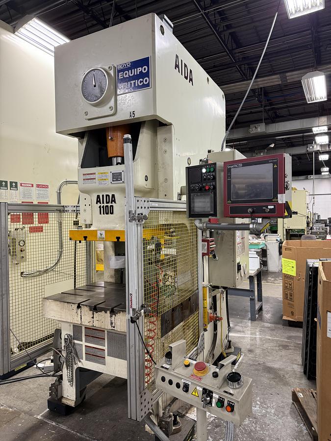 Used 121 TON AIDA MODEL NC1-1100(2) GAP FRAME PRESS