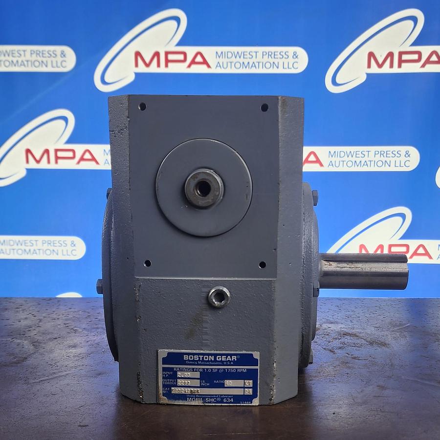 Used Boston Gear F73240B7G 2.03 HP Gearbox 40:1 Reducer F732-40-B7-G