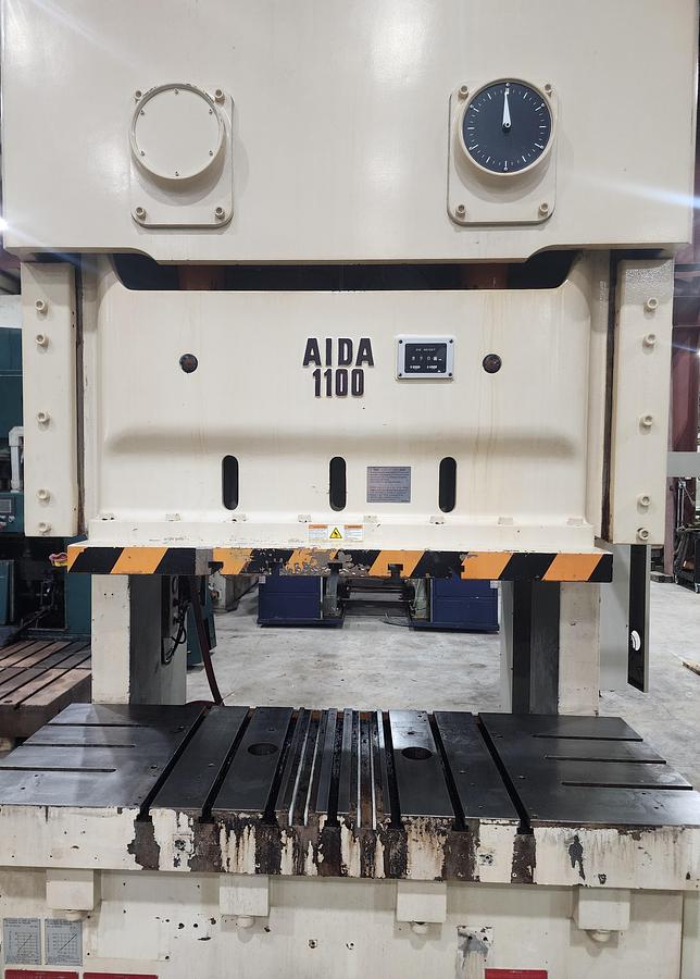 Used 121 TON AIDA MODEL NC2-1100(2)E GAP FRAME PRESS
